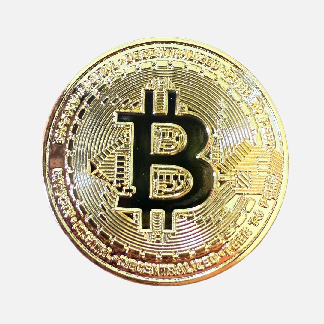Bitcoin Golf Ball Mark White