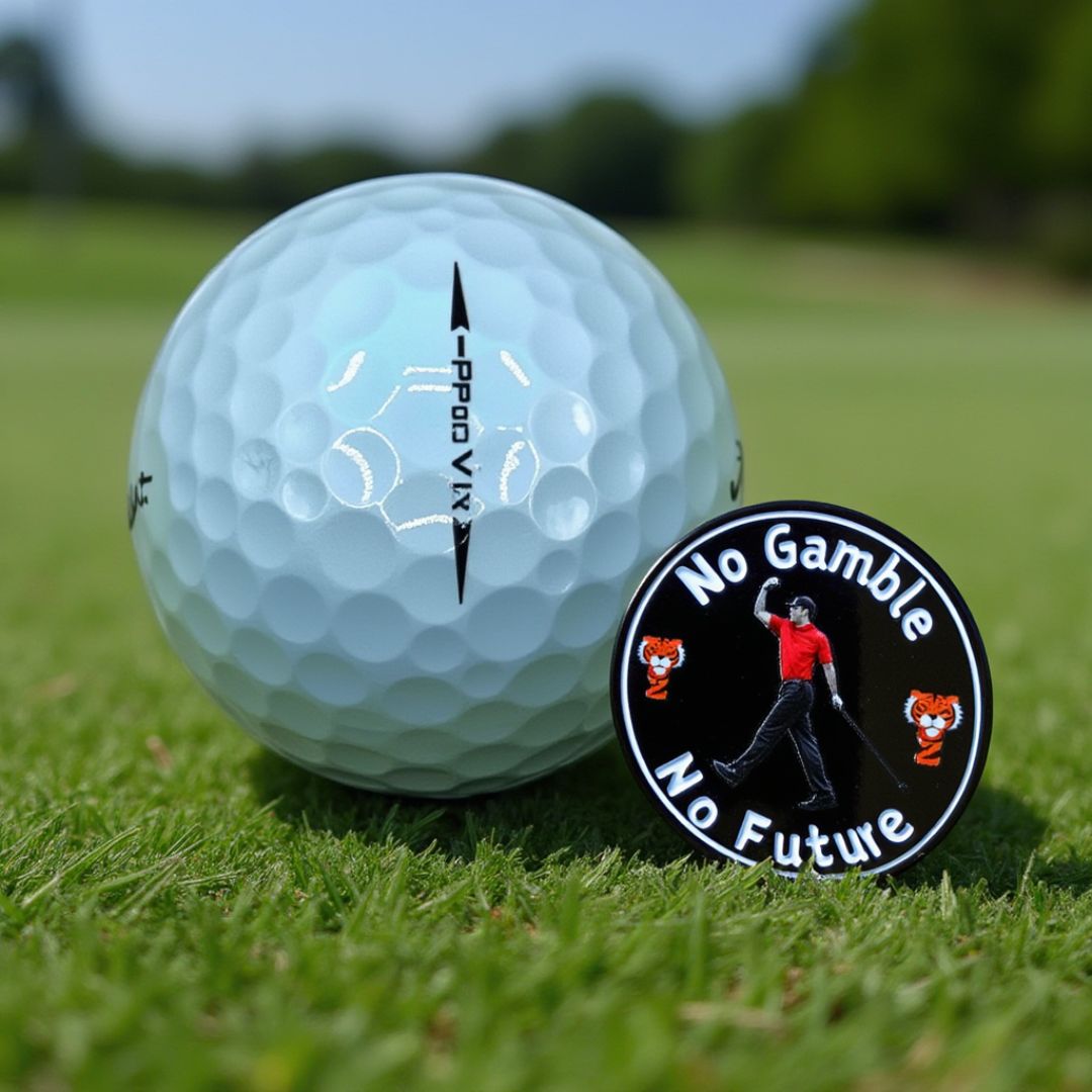 Tiger No Gamble Golf Ball Mark