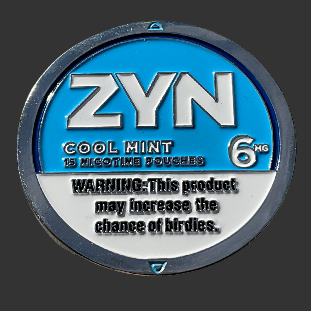 Zyn Cool Mint Golf Ball Marker