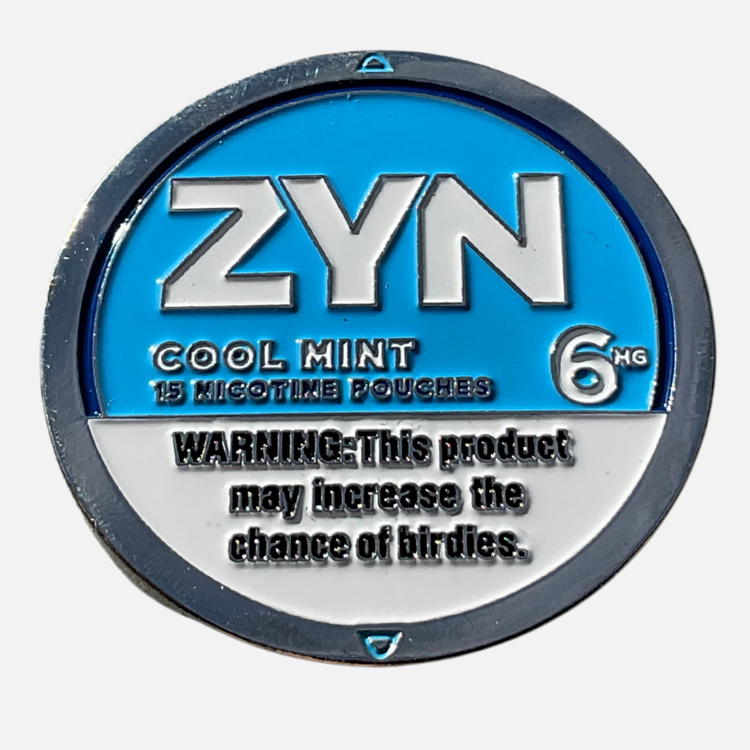 Zyn Cool Mint Golf Ball Marker