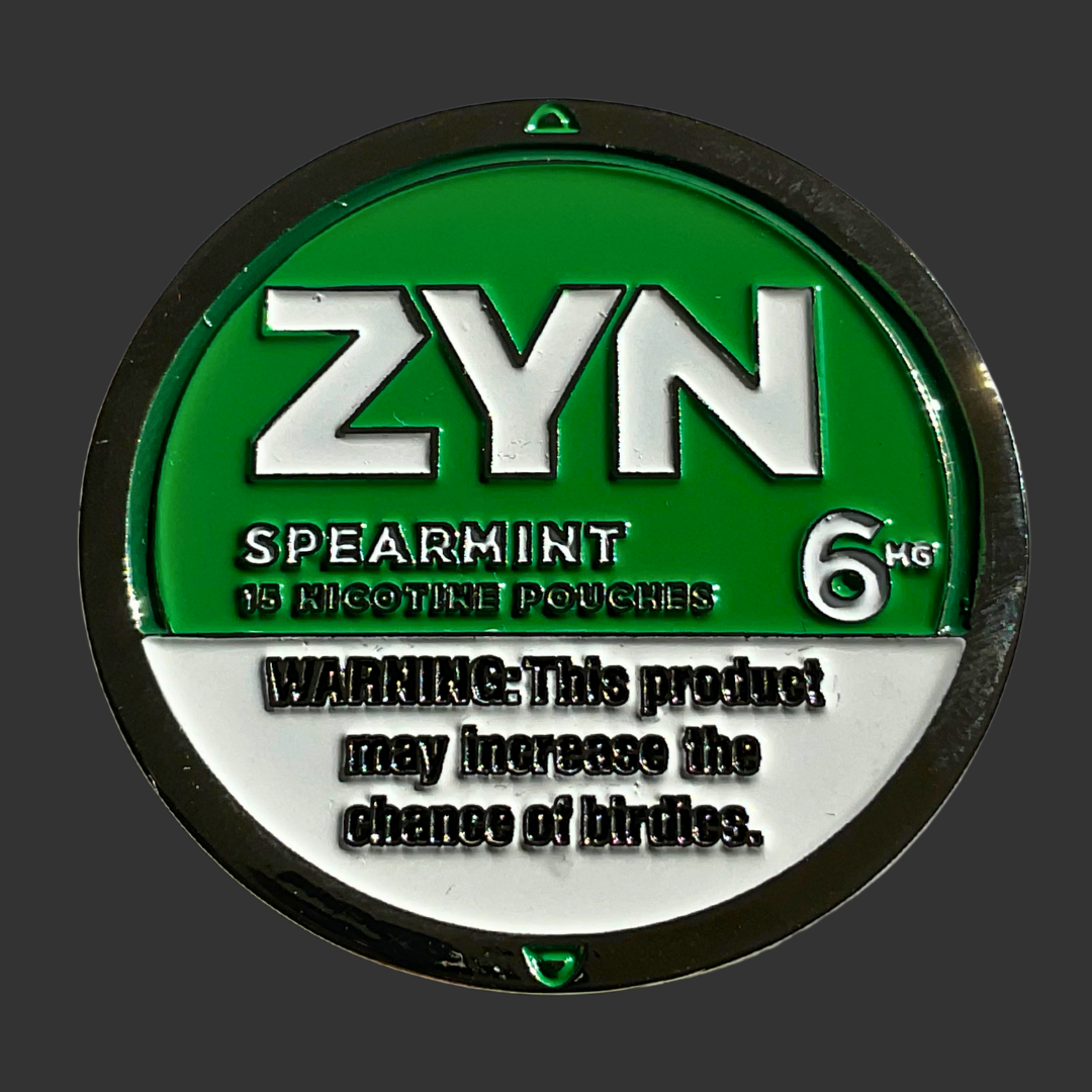 Zyn Spearmint Golf Ball Marker