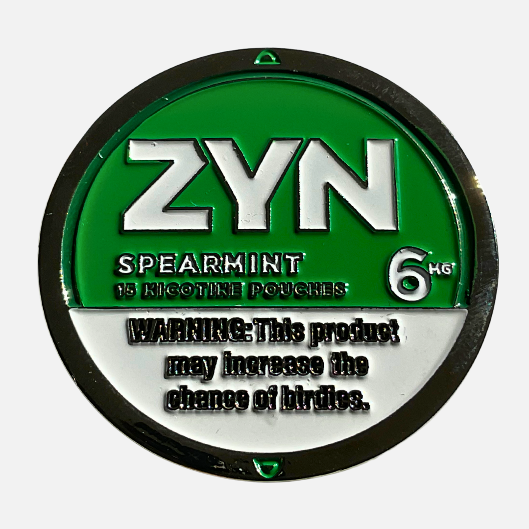 Zyn Spearmint Golf Ball Marker