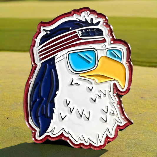Patriotic Eagle Golf Ball Marker – Magnetic Golf Accessory USA