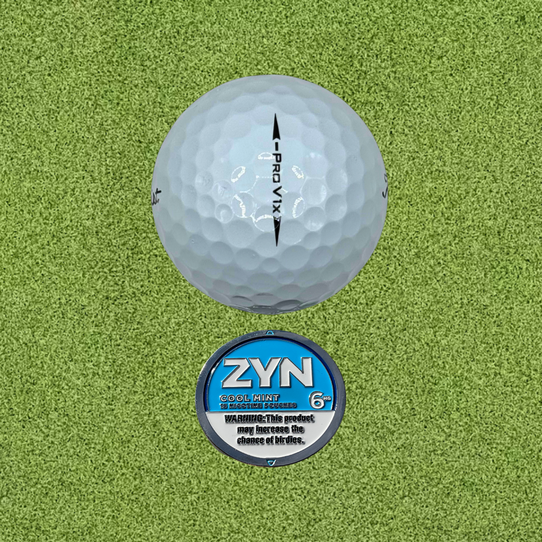 Zyn Cool Mint Golf Ball Marker